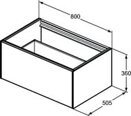    Ideal Standard CONCA (800x505x360) 1 ,    T3985Y1