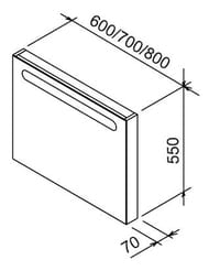  RAVAK Chrome 700 (70055070)  ,  X000000548