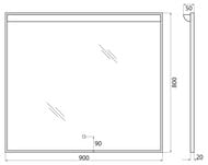  BelBagno SPC-UNO-900-800-TCH (90080050)  ,, 