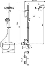 Ideal Standard IDEALRAIN ECO   B2266AA   ,  3,  