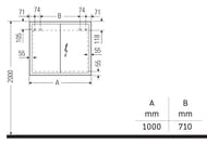 - Duravit L-Cube 1000700154 , , 2 ,  LC7552018180000