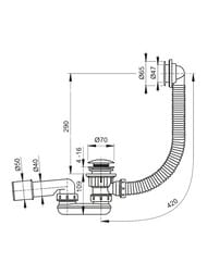     Alcaplast A503KM click/clack ,  , .40/50