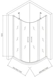   GOOD DOOR BAS PANDORA R-100-C-CH (100100) ,  