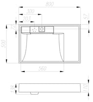  Aquaton  80 1A72113KRW010 500x800x138   ,  , : 