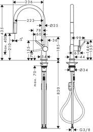  Hansgrohe Talis M54   210  ,   1jet  72802000