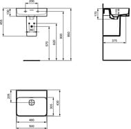  Ideal Standard Lux STRADA II 480430130 T363701 