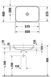  DURAVIT HAPPY D.2 PLUS 600400 , ,   2359601300