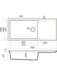  Omoikiri SINTESI 116 GB (1160500217) ,   4997120