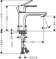    Hansgrohe Rebris S 72514000 , CoolStart, 