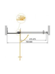   CEZARES SLIDER-B-1-70/80-C-Cr (700-800)x1950