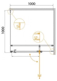   CEZARES VALVOLA (980-1005x975-1000x1950) A-1-100-C-Cr  ,  