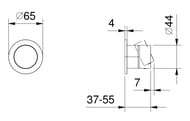    Fantini AA/27 ,  PVD Matt Gun Metal 33P5Y063B