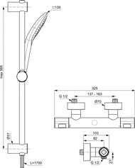    Ideal Standard CERATHERM T100 A7234AA ,  ,  600