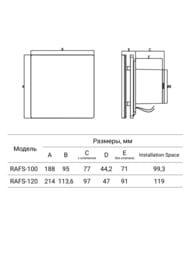  Royal Thermo Sunset RAFS 100 P, 188188115, 97 3/, 31 , 10, ., 