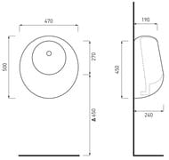   Cielo URINALS Mini Ball (470240500)  ORBLM B