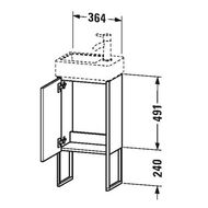    Duravit XSquare 364491240 ,  ,   XS4479L2222