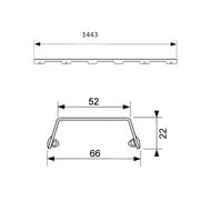    TECEdrainline  "steel II" 1500,    601582