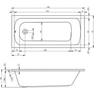   RIHO MILANO 170x75, 