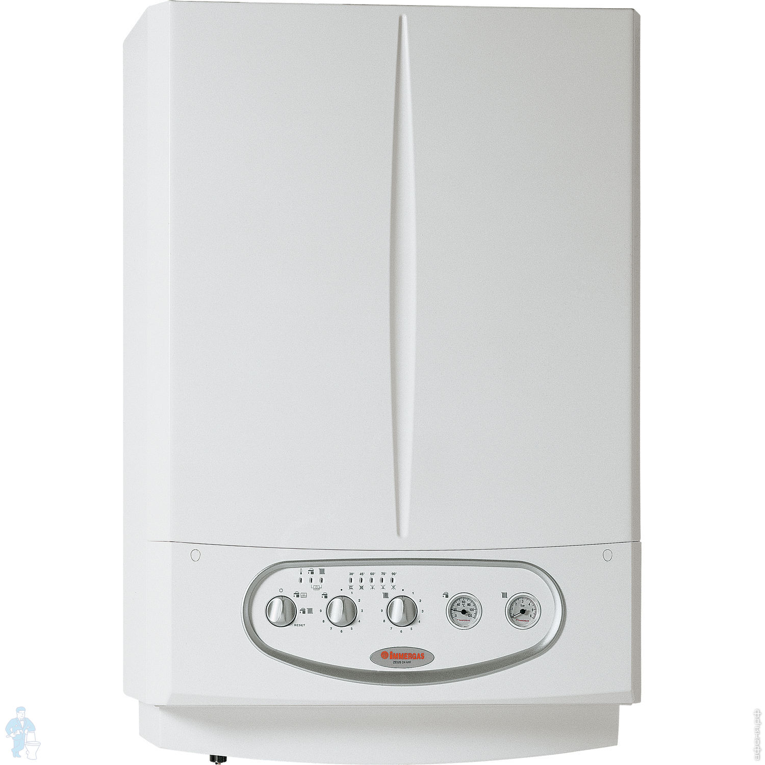 Двухконтурный газовый котел IMMERGAS Zeus 28 kW E (890х580х380) 28 кВт,  встр. бойлер 45л | Афоня.рф