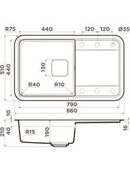  Omoikiri TASOGARE 86-SA (860510210) , ,   4993470