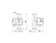   GRUNDFOS UPS 32-40 180, 1230, 2",  , 96281389