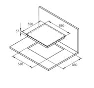    Kuppersberg ICS 622 R (590520) 4 , Flexi-Zone,  6434