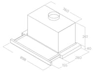  ELICA Elite 26 IX/A/90/VT LED, 900280 , 900 3/, 180 , ./ PRF0094215B