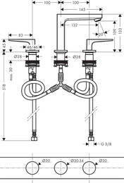  Hansgrohe Metropol 74514000    3   ,  110 , -