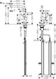  Hansgrohe Talis M54   270  , 1jet sBox   72809670