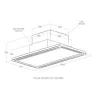  ELICA Hilight Glass NO MOTOR WH/A/100 LED, 1000570160 ,  , ,  PRF0146248