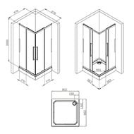   AM.PM Func Square Slide 8788782000 /   W84G-403-9090-B