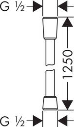   Hansgrohe Isiflex 1,25    28272000