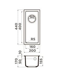  Omoikiri BOSEN 20-U-ES (200440170)  , , :  4997203