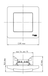  Systeme Electric BLANCA  . 1- c.6, 10A, 250B,  BLNVS010601