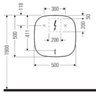  Duravit Zencha 500x500x50     ZE7055000000000