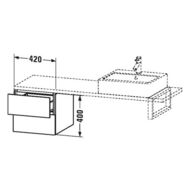    Duravit L-Cube 420400477 2 ,   LC582602222