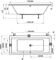   RAVAK FORMY 01 170x75 