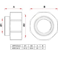   FAR 3/4"1/2" FK 4000 3412