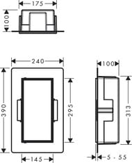 - Hansgrohe XtraStoris Rock 56082800 300150100    ,   