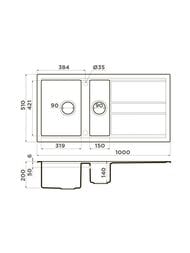  Omoikiri KITAGAWA 100-2 WG (1000510200), , ,  wind green 4993252