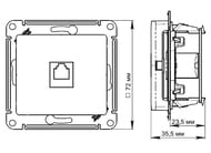  Systeme Electric GLOSSA  RJ11    GSL000181T