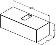    Ideal Standard CONCA 1200x505x370 1 ,  ,    T3931Y5