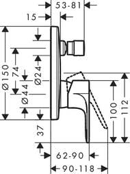    Hansgrohe Rebris E 72468670  , ,  