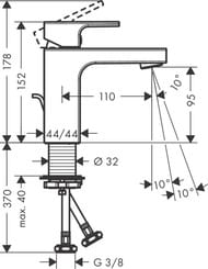    Hansgrohe Vernis Shape 71561670 , . , /,  