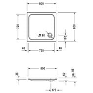   Duravit D-Code 800800    720101000000001