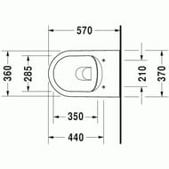   DURAVIT ME by Starck 370570355 , , WonderGliss, 25290900001