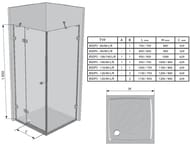   RAVAK BRILLIANT BSDPS-110/80L (10957951950)  , , +Transp