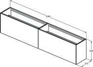    Ideal Standard CONCA (2385x372x540) 4 ,    T4339Y1