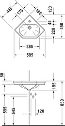   DURAVIT 1930 Series 595450195       0793420000