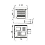   Alcaplast APV5411 (150x150/50)  ,  .,  